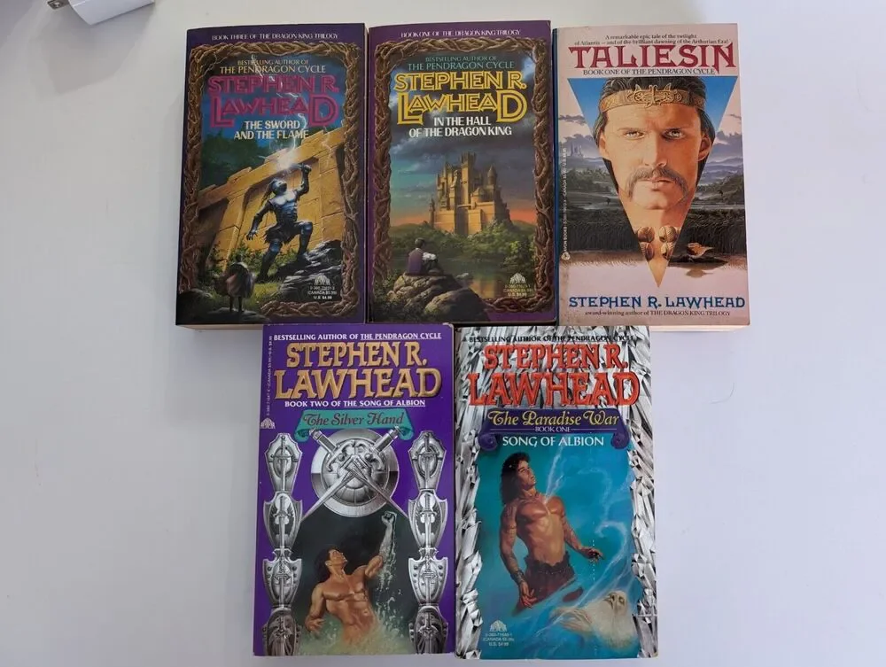 Vintage Lot Of Stephen Law head Paperbacks Sci Fi